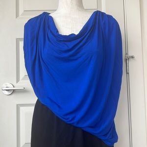 Encircled royal blue reversible top